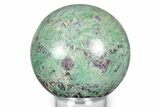 Polished Sphere Of Rubies In Fuchsite - India #342981-1